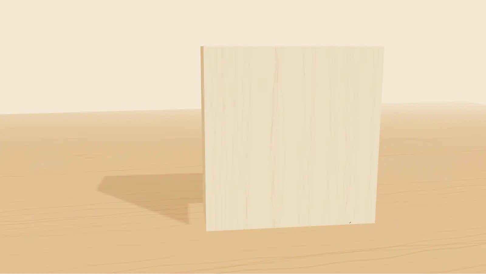 A pine board on a workbench, marked for cutting into a hand-painted wooden beehive