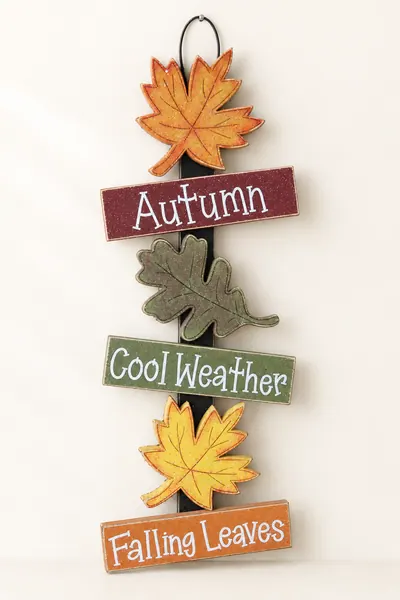 Autumn Thoughts, leaves, fall decor, wall, door, office, and home decor