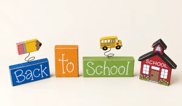 Back to School Wooden Block Set, Teacher Decor