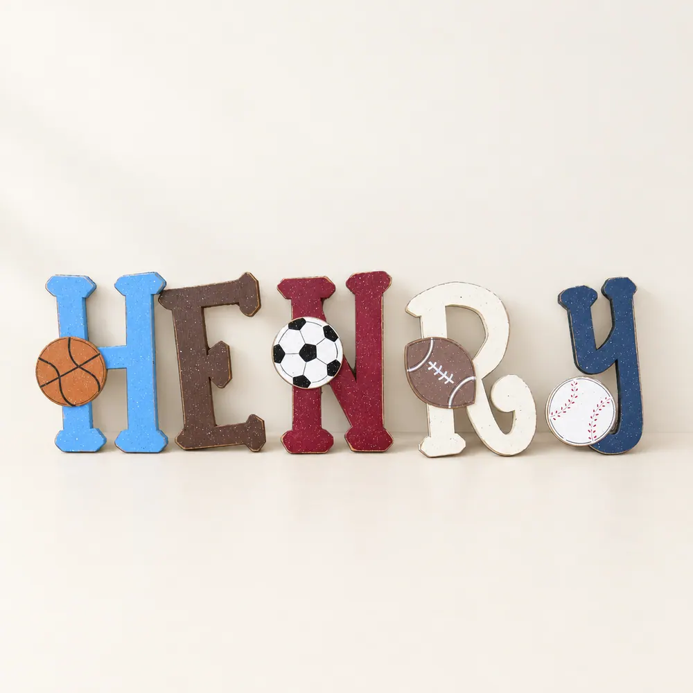 Custom Personalized Name or Word Letters – Style 1 — handmade wooden decor, photo 1