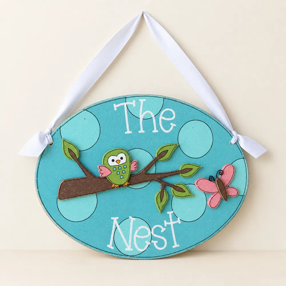Custom Personalized Name or Word Oval Sign – Style 16 — handmade wooden decor, photo 1
