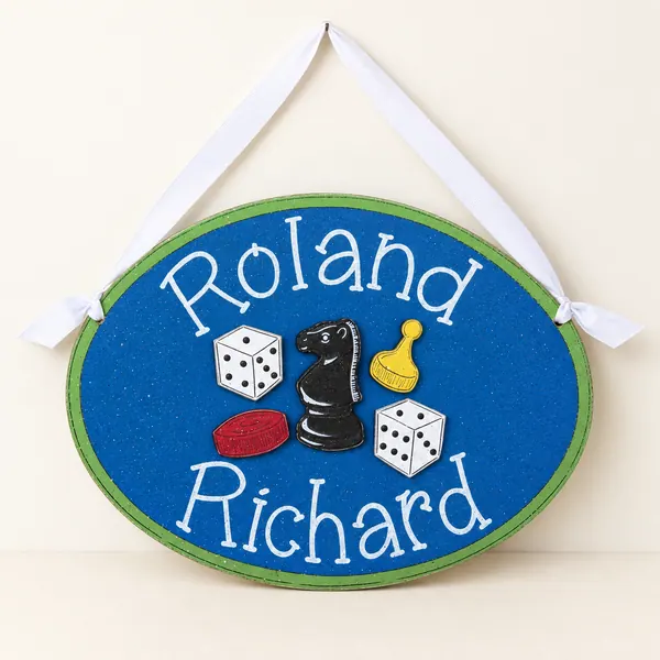 Custom Personalized Name or Word Oval Sign – Style 23