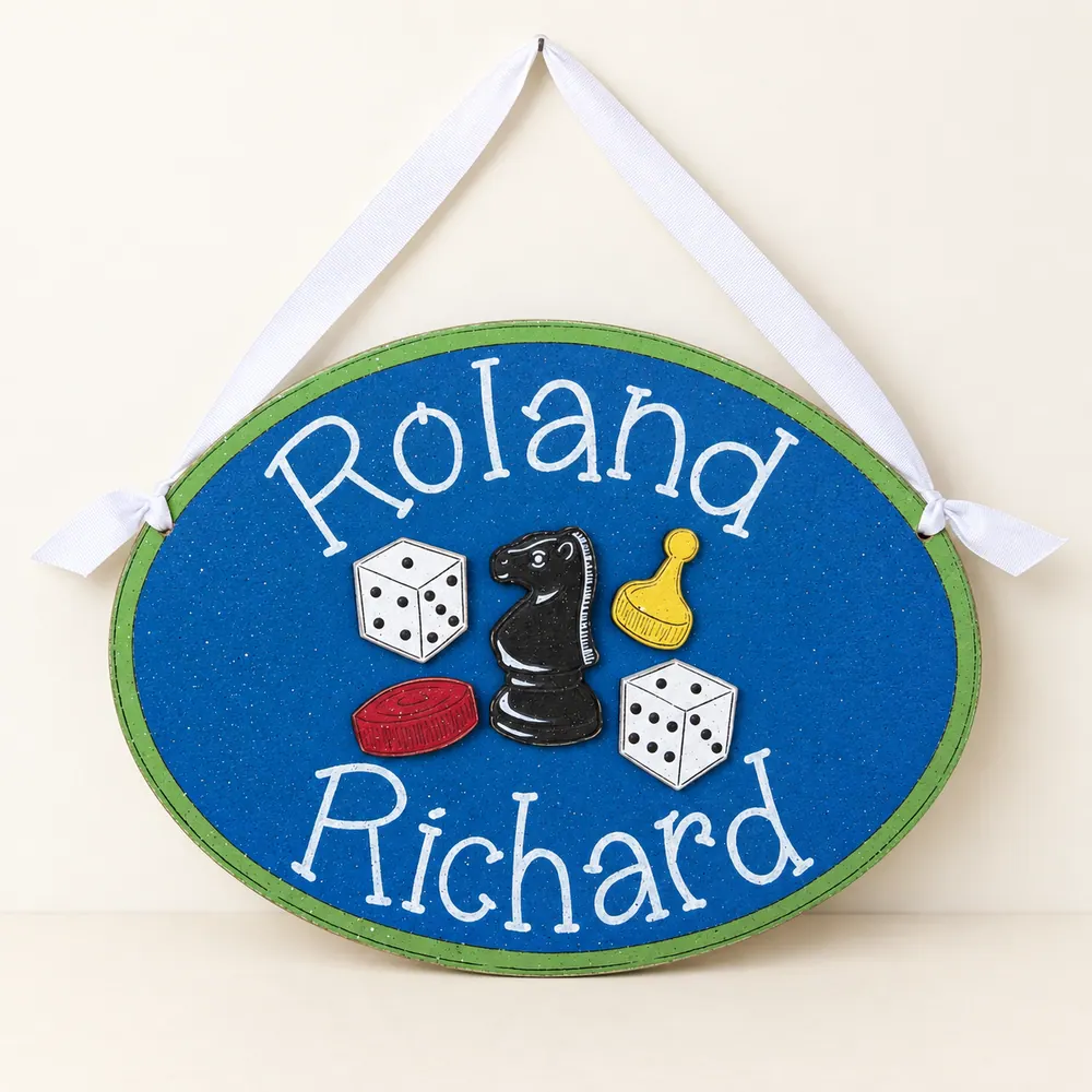 Custom Personalized Name or Word Oval Sign – Style 23 — handmade wooden decor, photo 1
