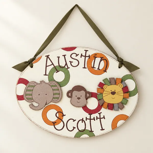 Custom Personalized Name or Word Oval Sign – Style 9