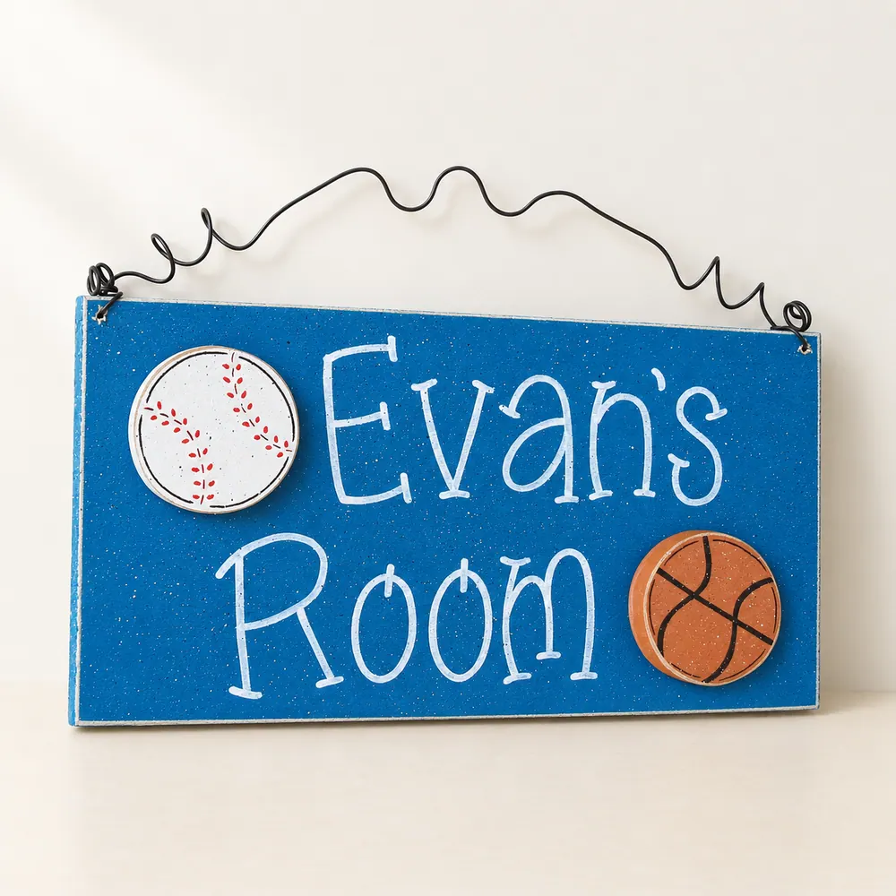 Custom Personalized Name or Word Sign – Style 3 — handmade wooden decor, photo 1