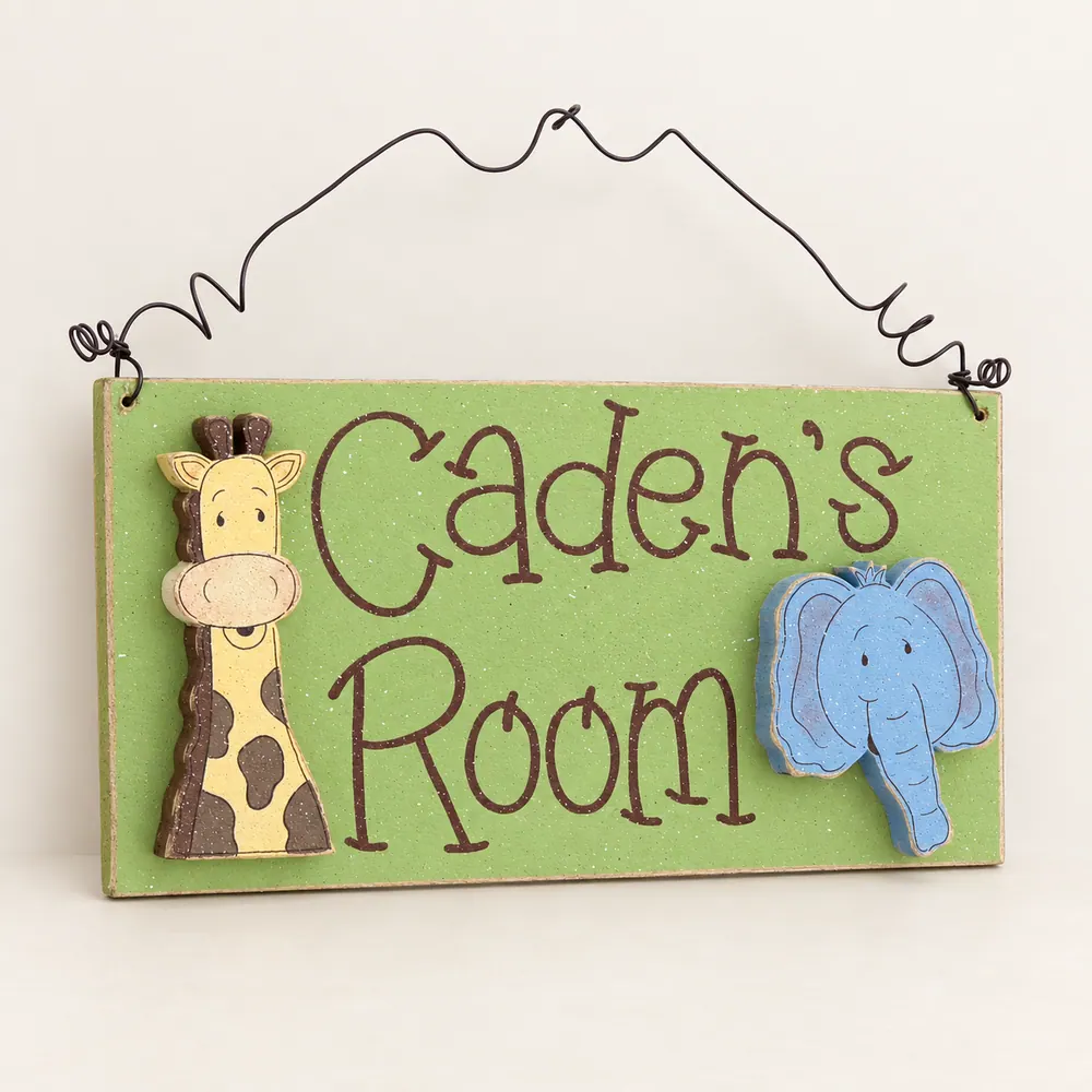 Custom Personalized Name or Word Sign – Style 4 — handmade wooden decor, photo 1