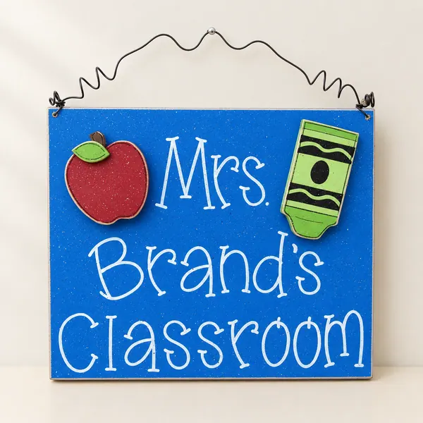 Custom Teacher Personalized Name or Word Sign – Style 1