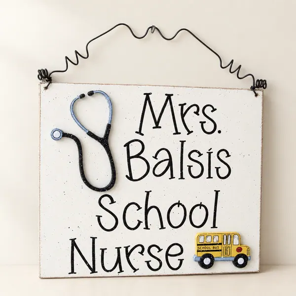 Custom Teacher Personalized Name or Word Sign – Style 2