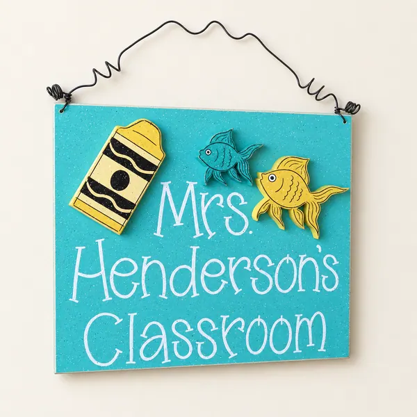 Custom Teacher Personalized Name or Word Sign – Style 6