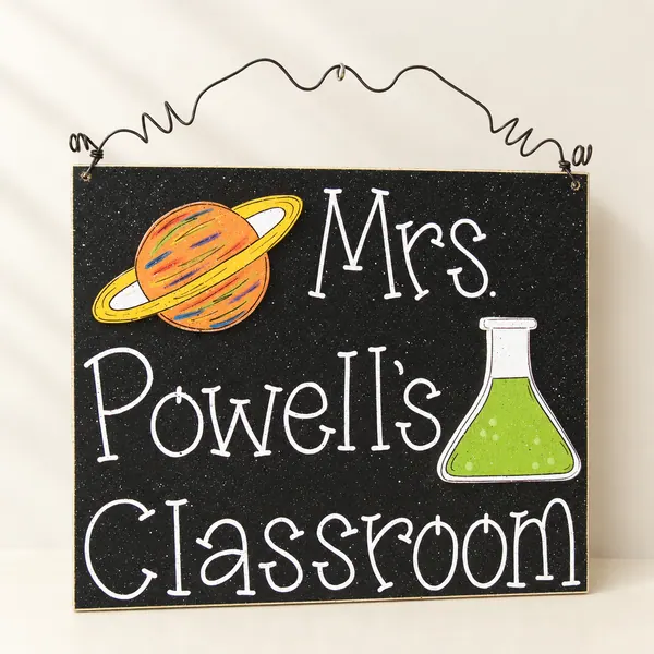 Custom Teacher Personalized Name or Word Sign – Style 7