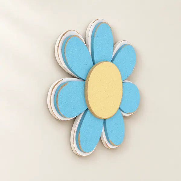 Daisy Light Turquoise Layered