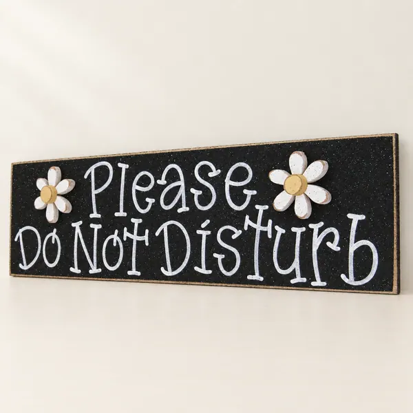 Daisy Please Do Not Disturb Sign – Handcrafted Home Office Decor