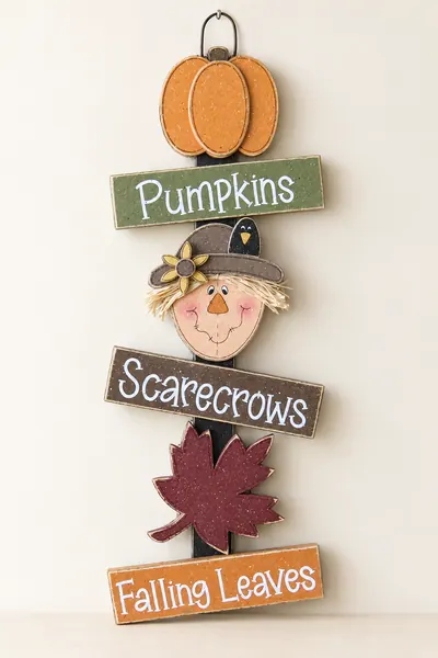 Fall Thoughts, Pumpkin, Scarecrow, Leaf, wall, door, office, and home decor
