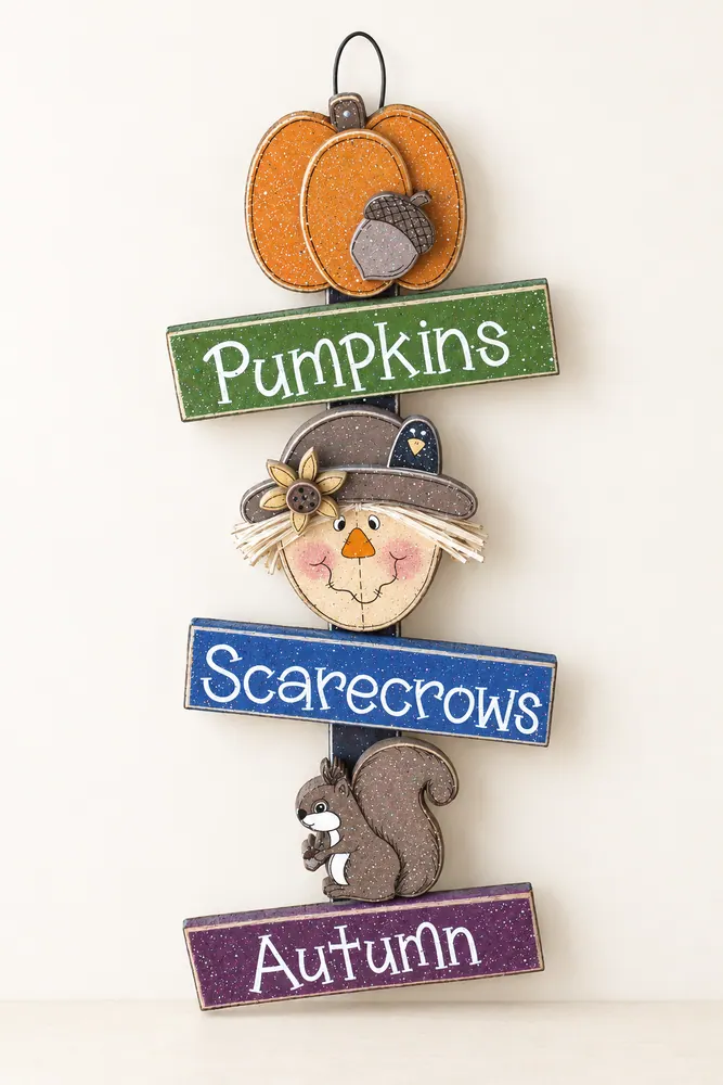 Fall Thoughts, wall, door, office, and home decor — handmade wooden decor, photo 1