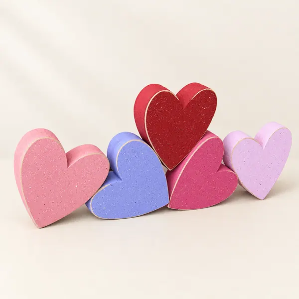 Free standing Hearts Set of 5