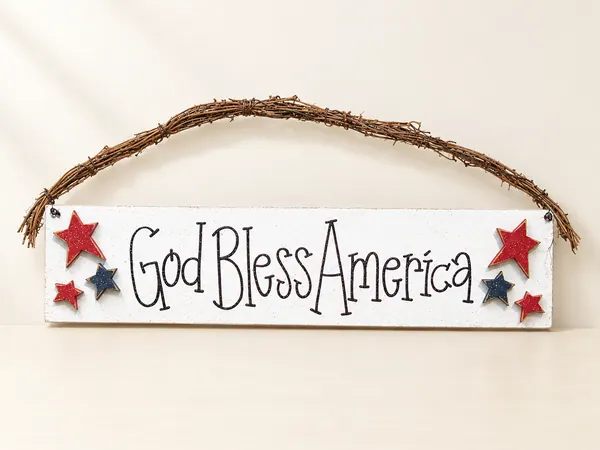 God Bless America sign