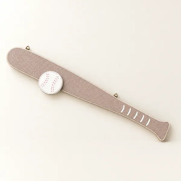 Handcrafted Hanging Baseball Bat, Sports Theme Room Decor