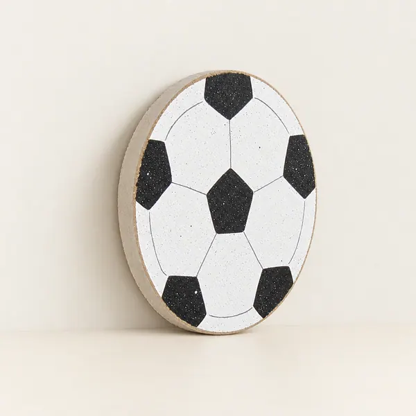 Handcrafted Hanging Soccer Ball, Sports Theme Decor
