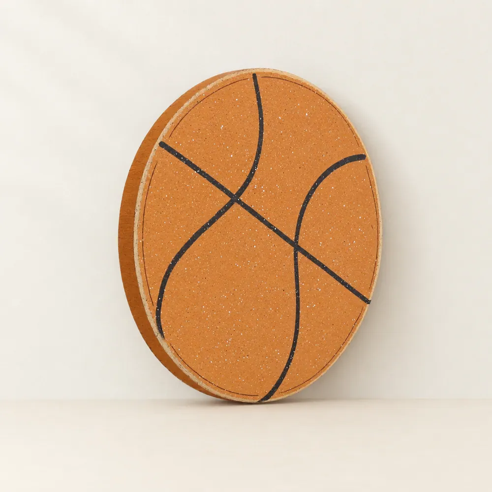 Hanging Basketball — handmade wooden decor, photo 1