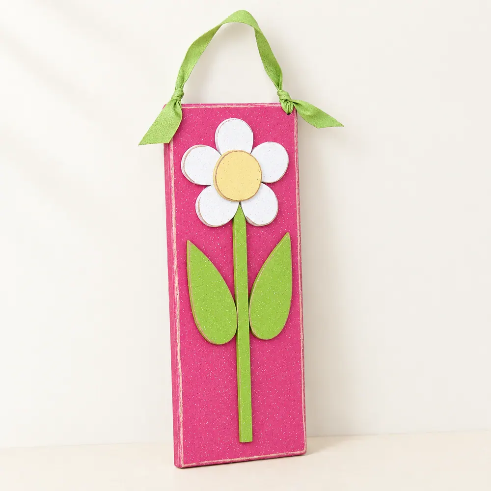 Hanging Daisy – Style 3 — handmade wooden decor, photo 1