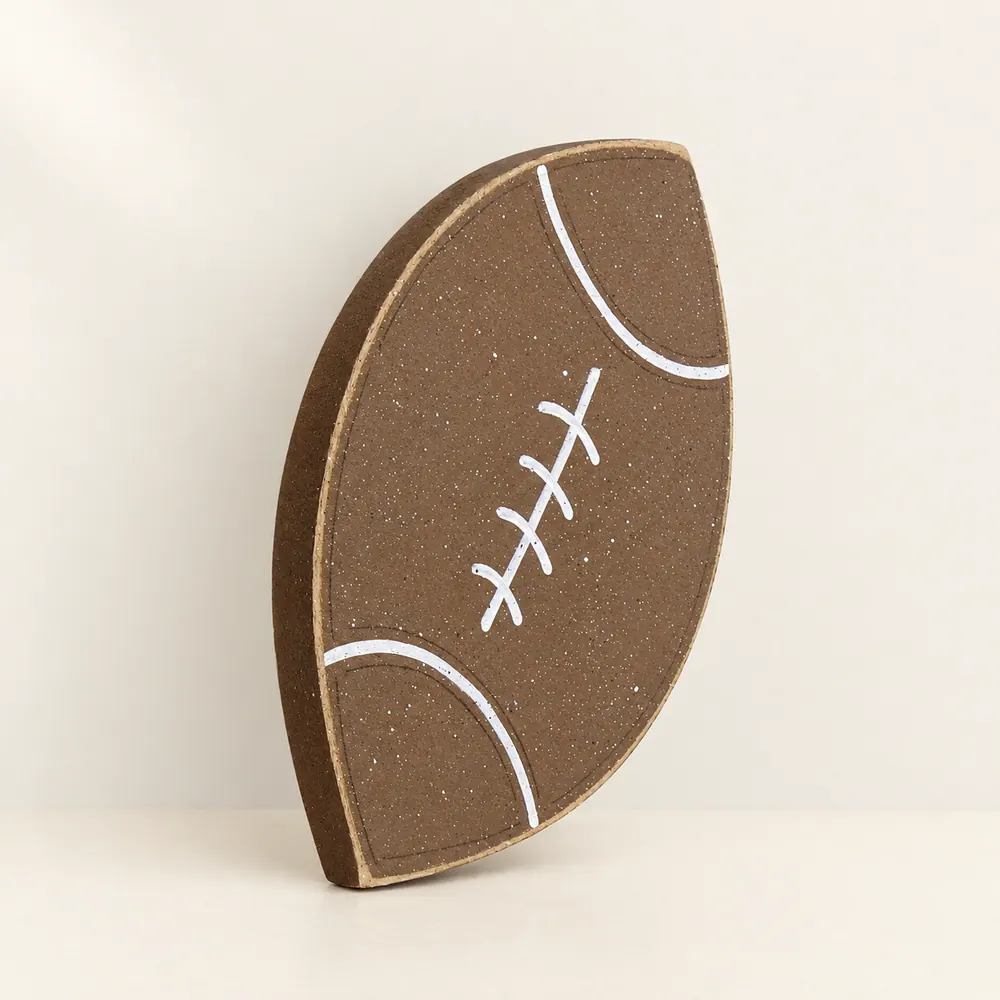 Hanging Football — handmade wooden decor, photo 1