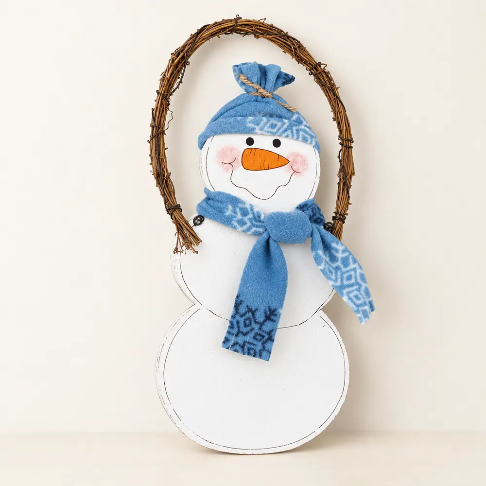 Hanging Snowman – Style 1 — handmade wooden decor, photo 1