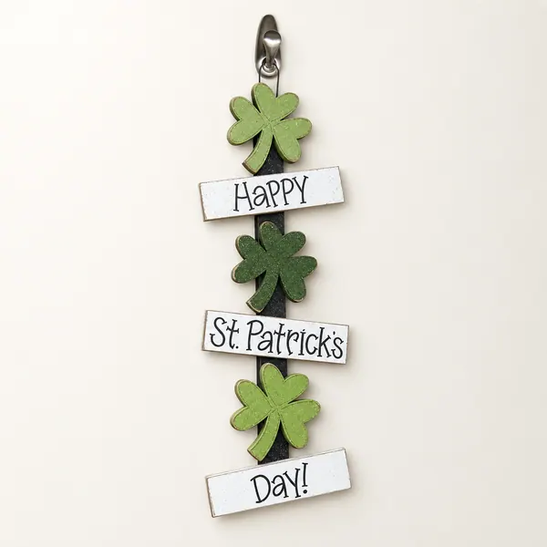 Happy ST. Patricks Day Thoughts, shamrock, clovers wall, door, office, and home decor