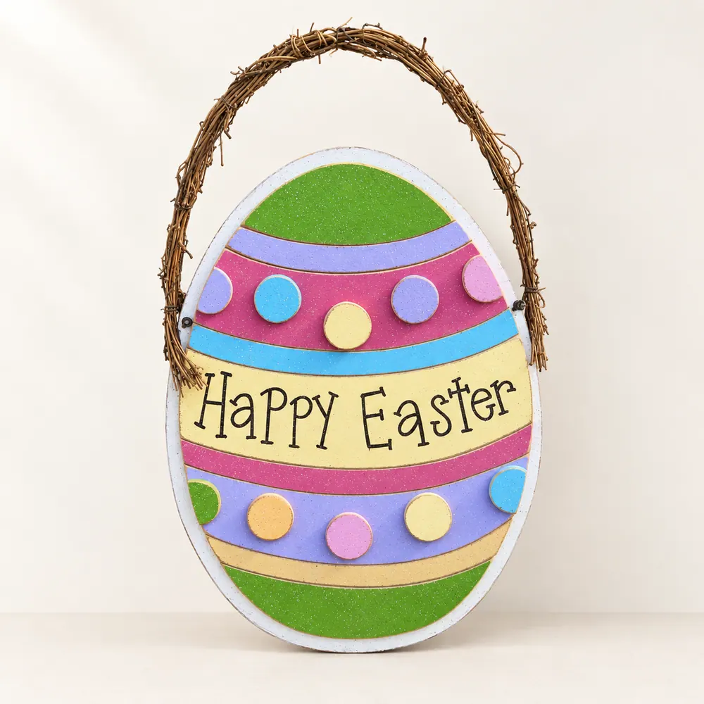 Large Easter Egg — handmade wooden decor, photo 1