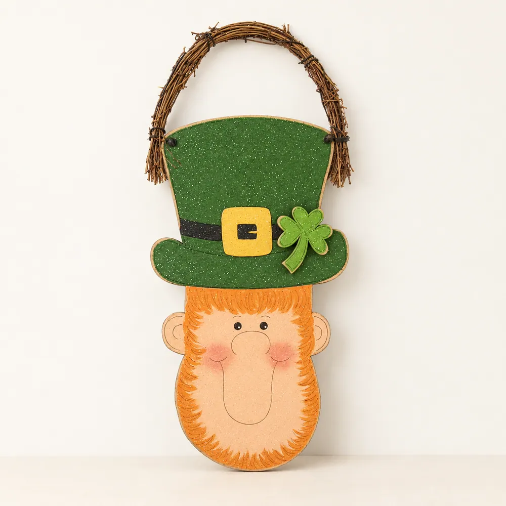 Large Leprechaun — handmade wooden decor, photo 1