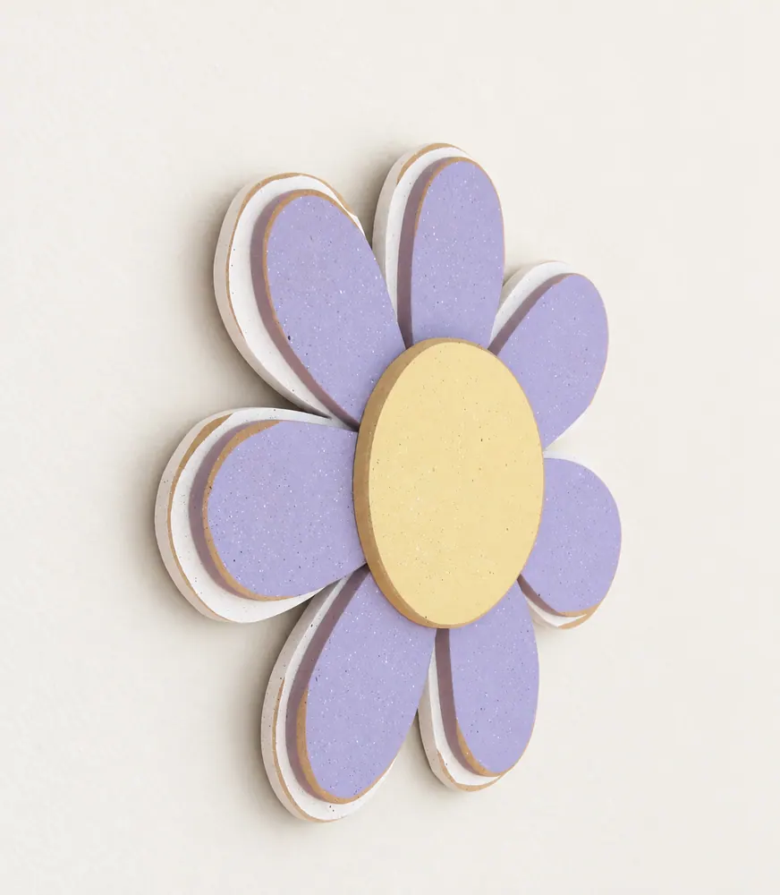 Lavender Layered Daisy — handmade wooden decor, photo 1