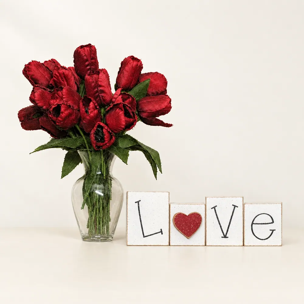 Love Block Set — handmade wooden decor, photo 1