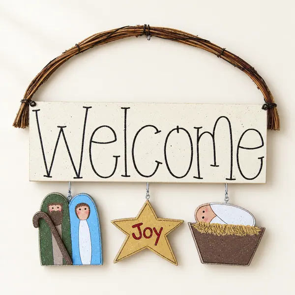 Monthly Welcome Sign (Christmas Nativity)