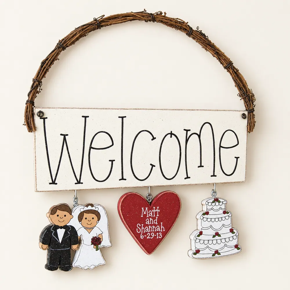 Monthly Welcome Sign (Wedding or Anniversary) — handmade wooden decor, photo 1