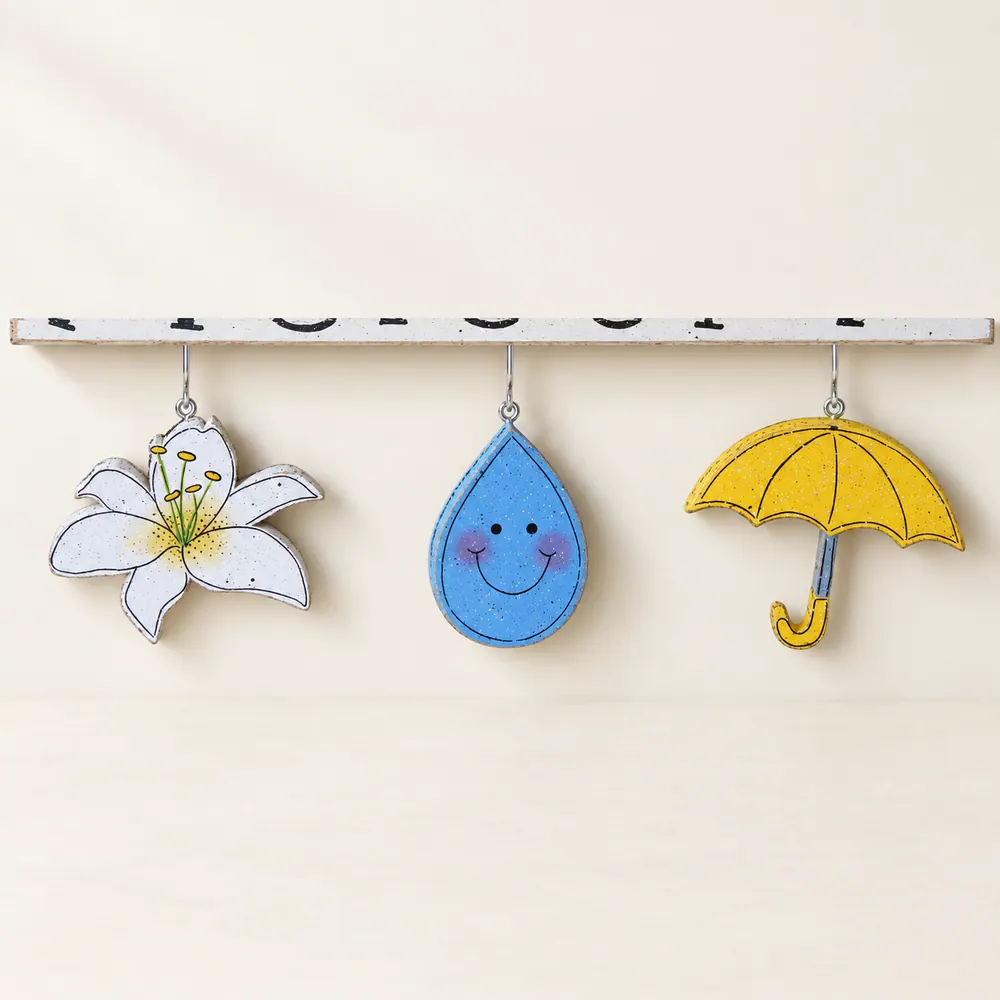 Monthly welcome Spring Themed Decorations (no sign included) — handmade wooden decor, photo 1