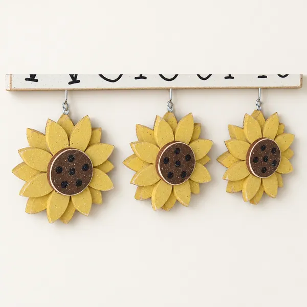 Monthly Welcome Sunflowers Decorations (no sign included)
