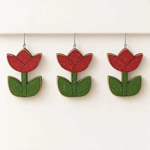 Monthly Welcome Tulips Decorations (no sign included)
