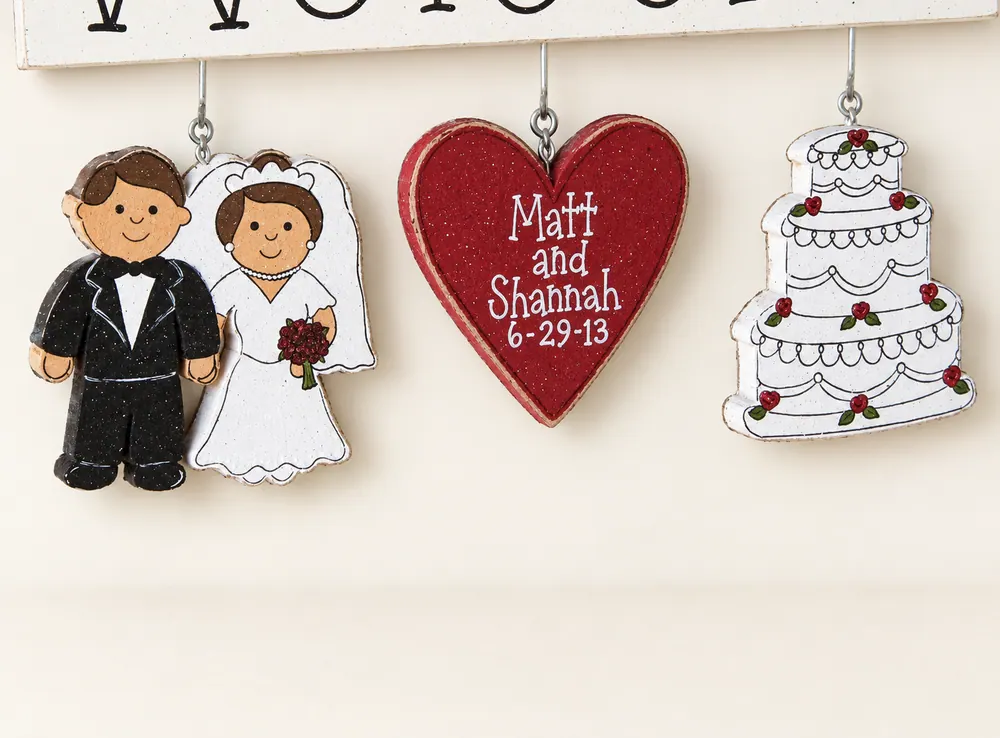 Monthly Welcome Wedding or Anniversary Decorations (no sign included) — handmade wooden decor, photo 1