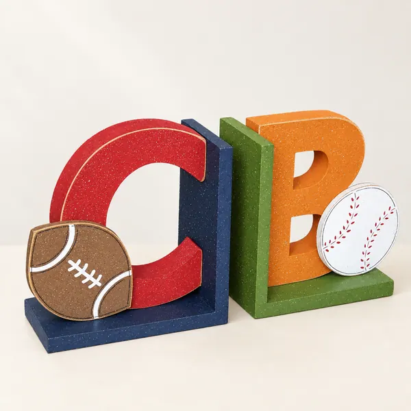 Personalized sports themed bookends – Style 1