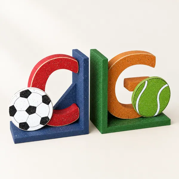 Personalized sports themed bookends – Style 2
