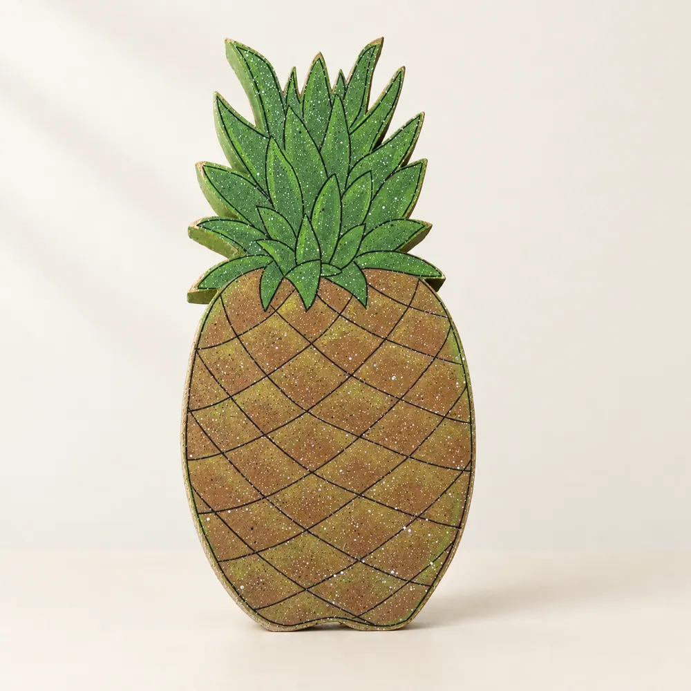 Pineapple Block — handmade wooden decor, photo 1