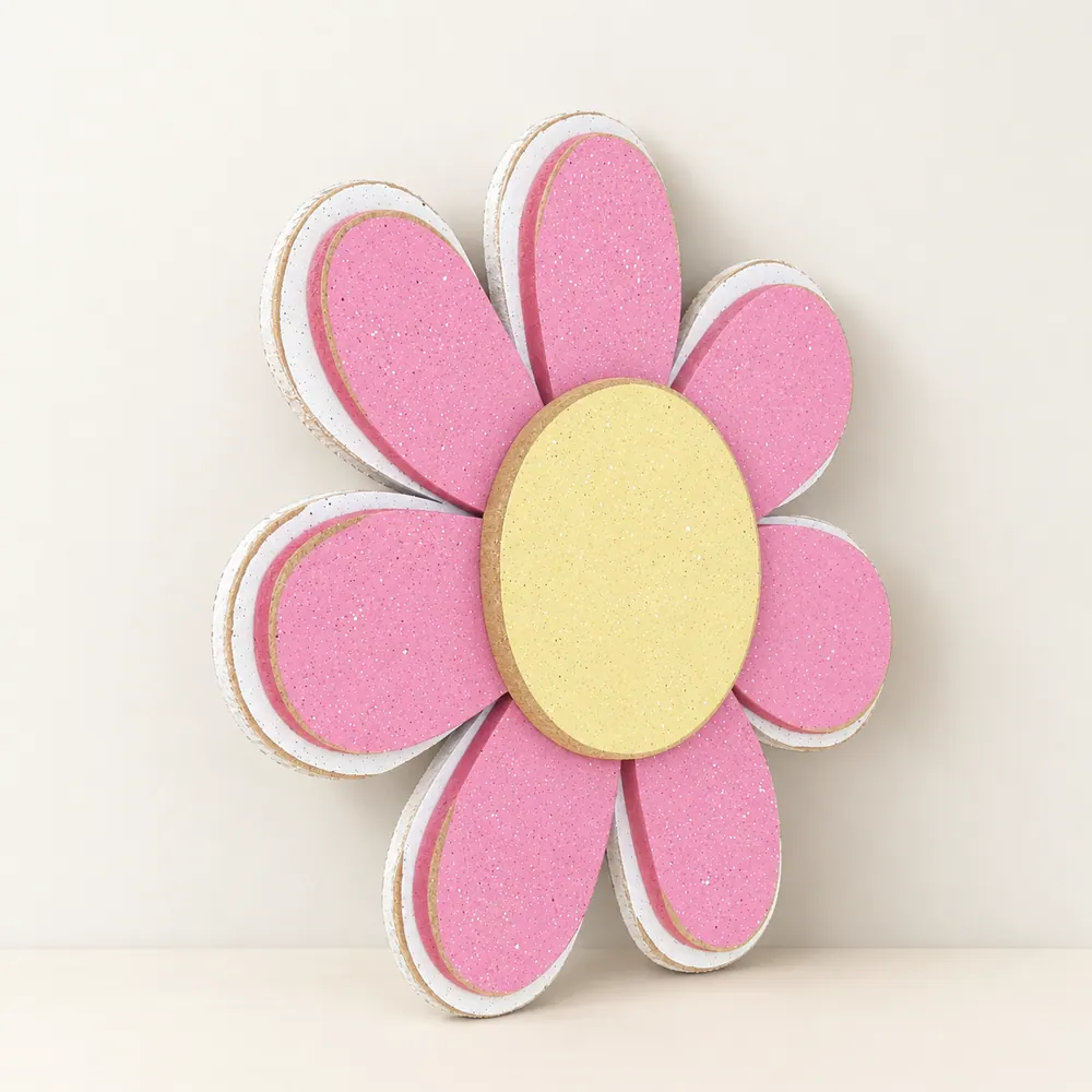 Pink Layered Daisy — handmade wooden decor, photo 1