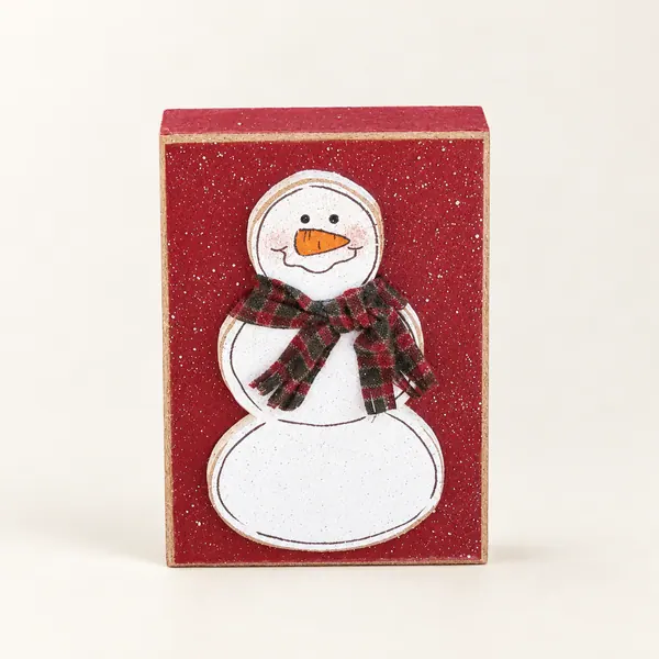 Red Snowman Block