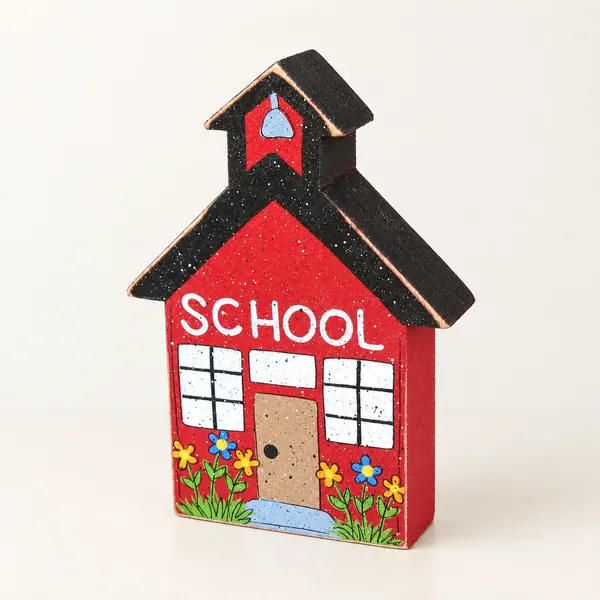School House shelf sitter block shelf, desk, office and home decor