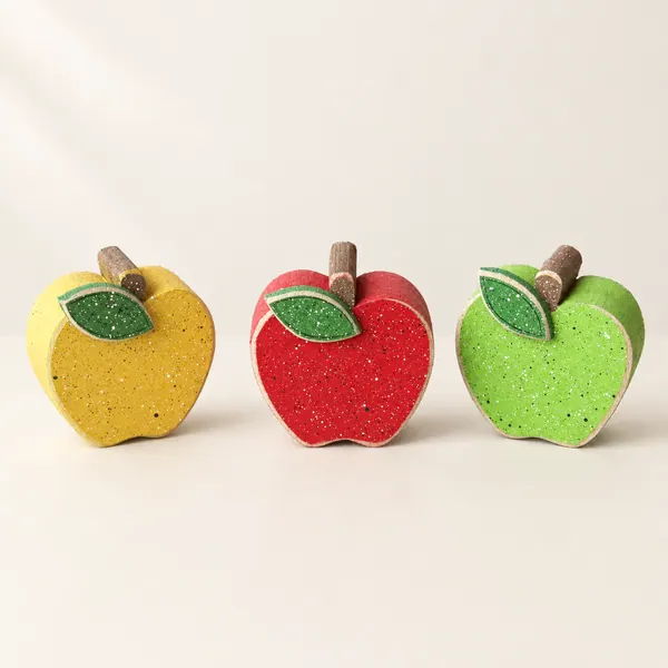 Set of 3 Apple Blocks
