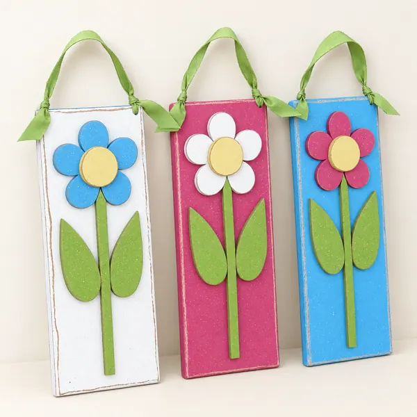 Set of 3 Hanging Daisies