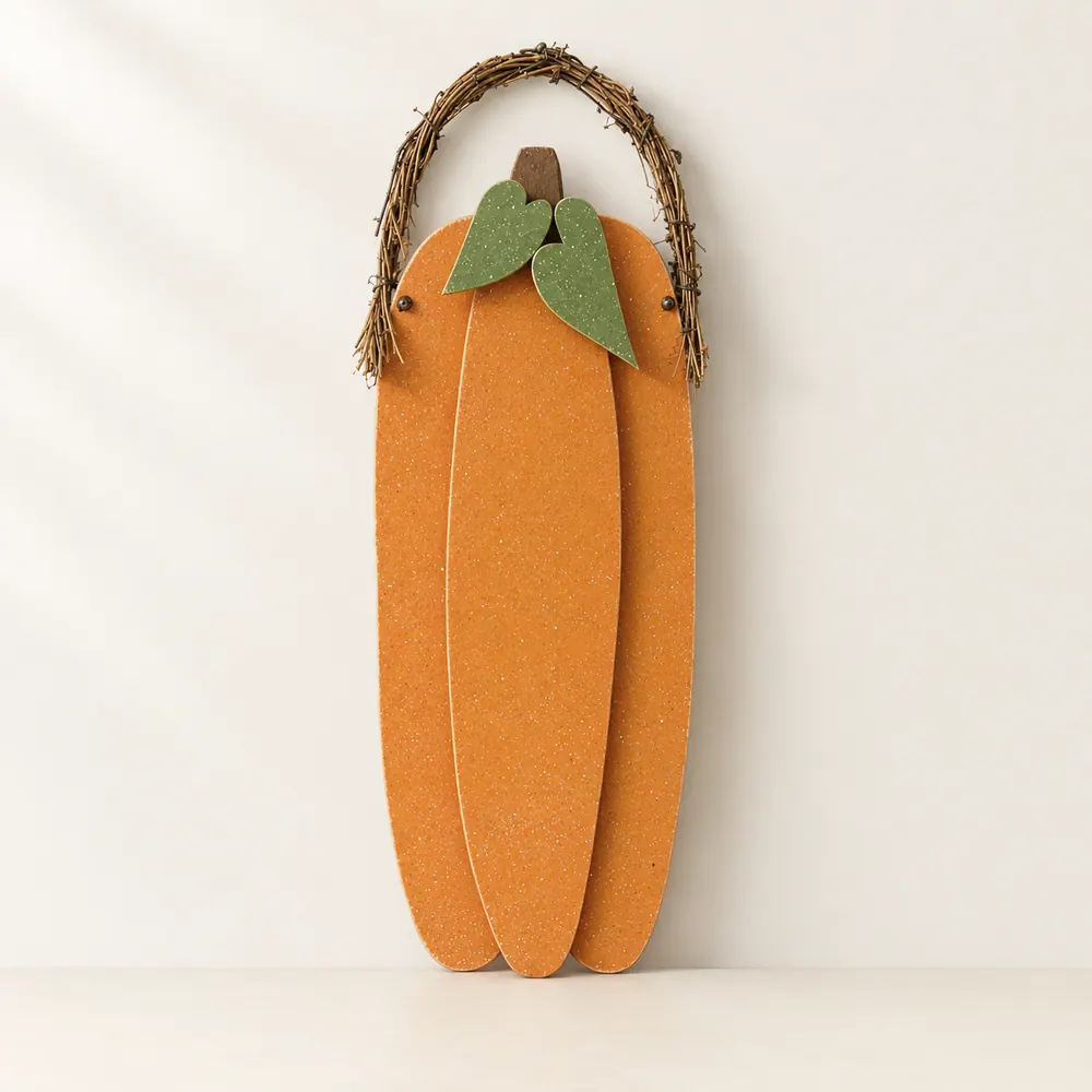Tall Hanging Pumpkin — handmade wooden decor, photo 1