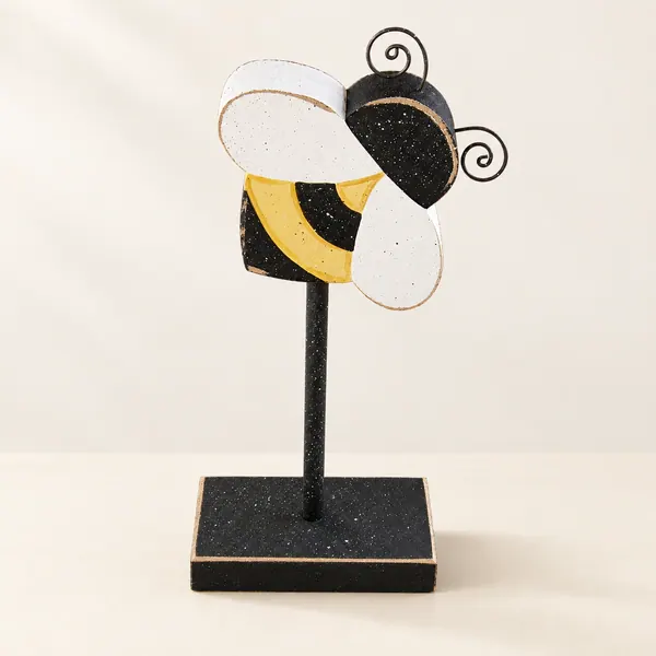 Tall Standing Bumble Bee Decor, Handcrafted USA
