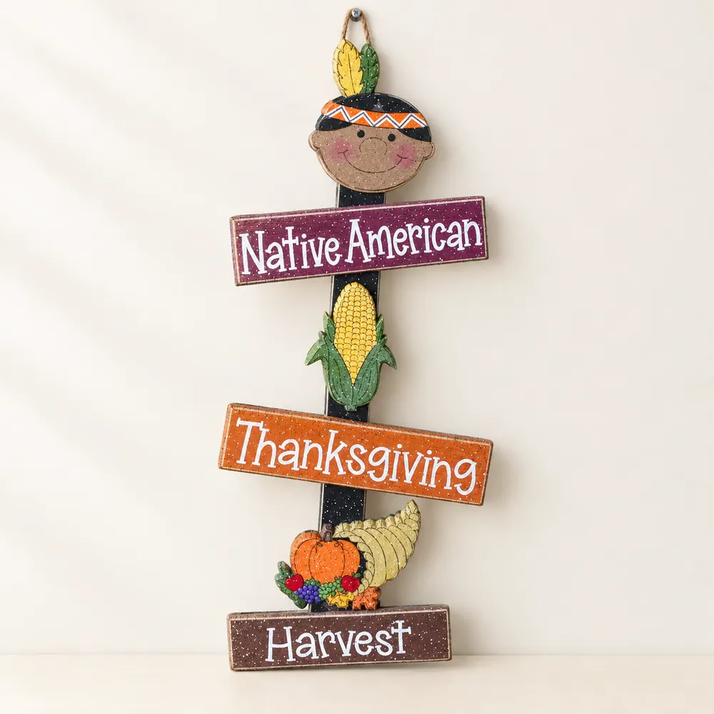 Thanksgiving Thoughts 2, wall, door, office, and home decor — handmade wooden decor, photo 1