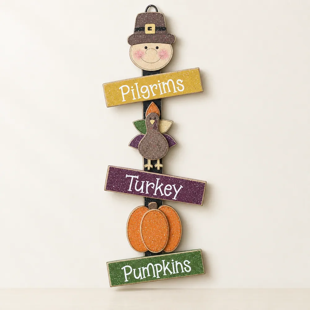 Thanksgiving Thoughts 3, wall, door, office, and home decor — handmade wooden decor, photo 1