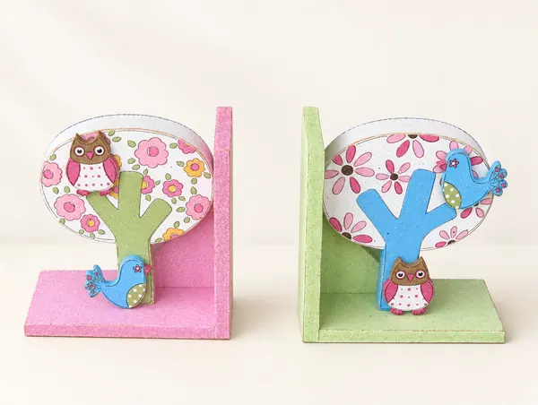 Tree Owl and Bird bookends